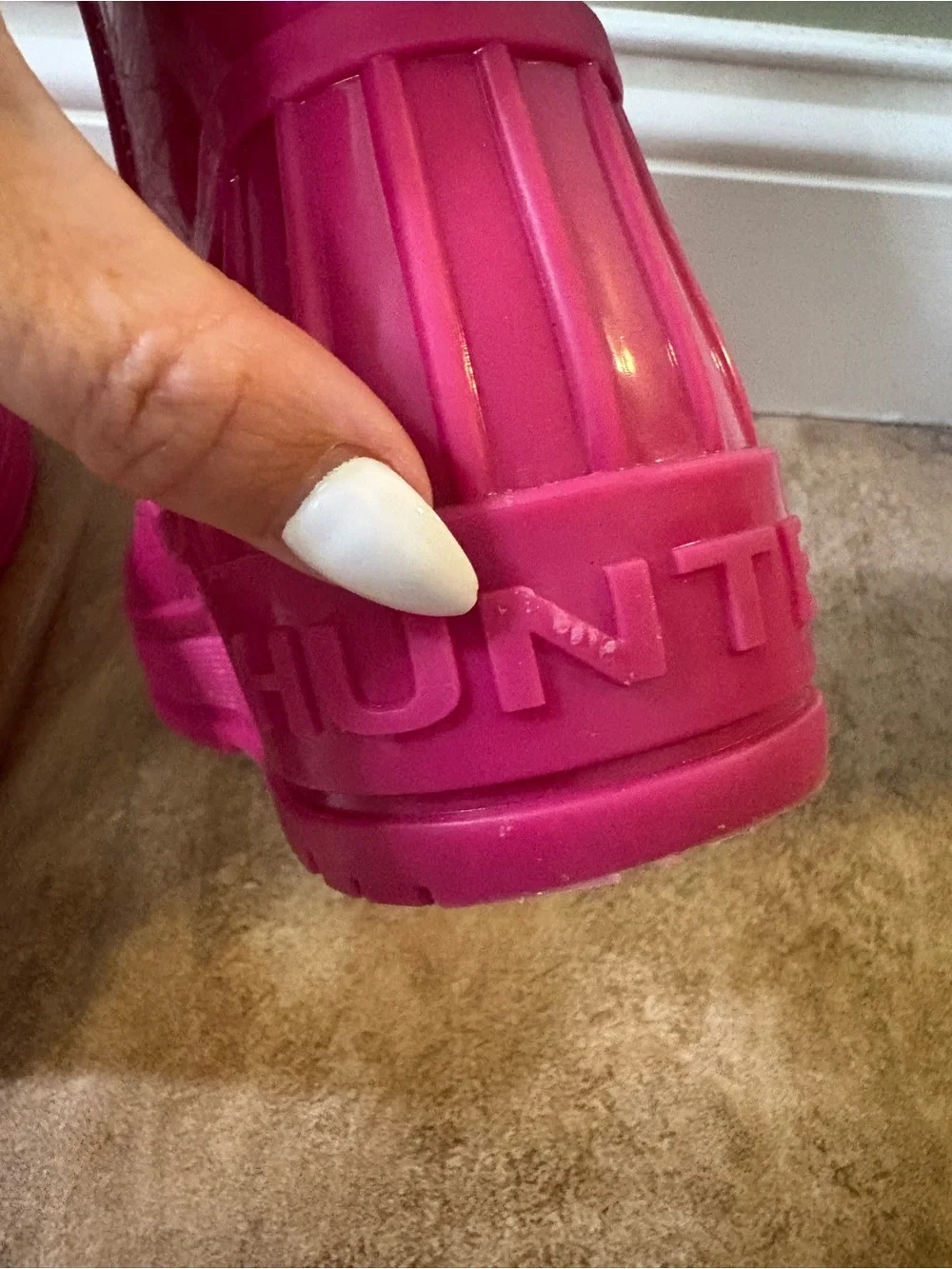 Hunter Kids Hot Pink Waterproof Rain Boots